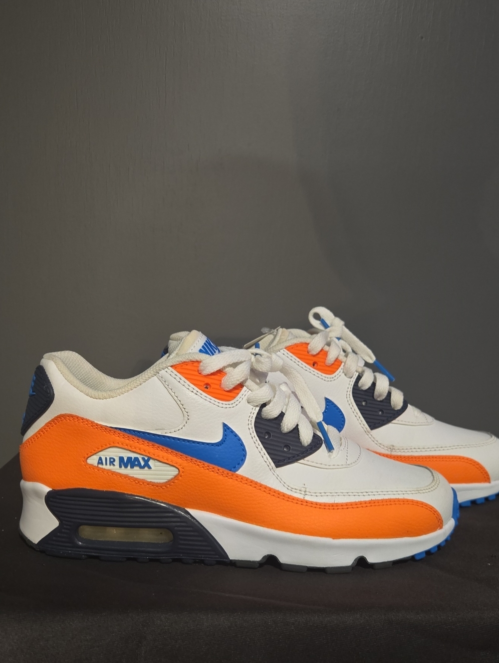 Nike White Orange Blue Air Max Sneakers